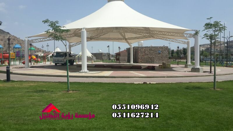 مظلات القماش 2023- مظلات حدائق قماش بالرياض